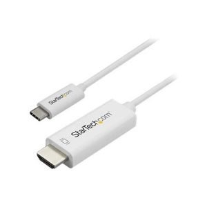 Startech 1M USB-C (Thunderbolt3) To HDMI Adapter Cable White