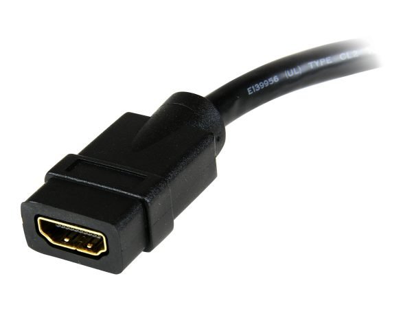 StarTech 0.2m HDMI TO DVI-D Adapter Cable, F TO M, Black, LTW - Image 2