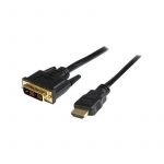 Startech 0.5m HDMI To DVI-D Adapter Cable - HDMI To DVI Cable - Black, LTW