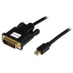 Startech 2m Mini DisplayPort To DVI Adapter Cable Mini DP To DVI-Black 3Yr - Image 2