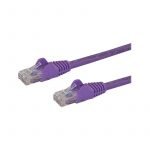 StarTech 2m CAT6 Ethernet Cable Purple 650MHZ 100W Snagless Patch Cord, LTW