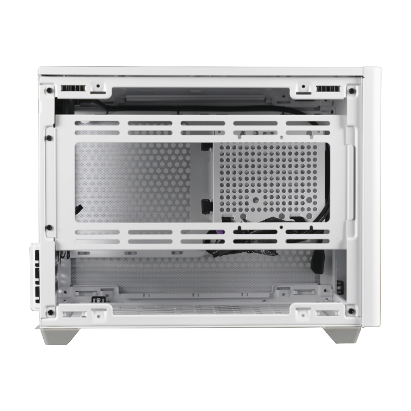 MCB-NR200-WNNN-S00-2 Coolermaster Nr200 White, Mini-itx, Steel Side Panel, 1x 120mm Fan, Aio Cooler Support - Image 1