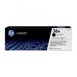 HP 36A Black Original LaserJet Toner Cartridge, CB436A