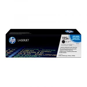 HP 125A Black Original LaserJet Toner Cartridge, CB540A