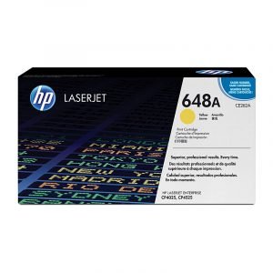 HP 648A Yellow Original LaserJet Toner Cartridge, CE262A