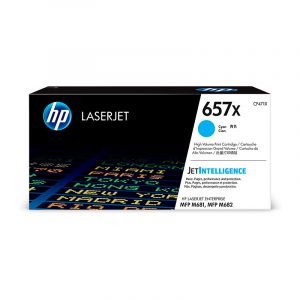HP 657X High Yield Cyan Original LaserJet Toner Cartridge, CF471X