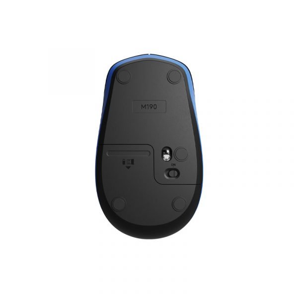 Logitech M190 Wireless Mouse Plug And Play, 2.4Ghz Nano Receiver - Blue - 1Yr Wty