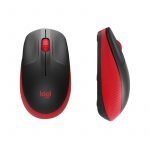 Logitech M190 Wireless Mouse Plug And Play, 2.4Ghz Nano Receiver - Red - 1Yr Wty