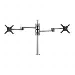 Dual display monitor arm