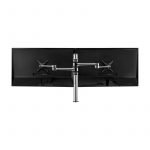 Dual display monitor arm