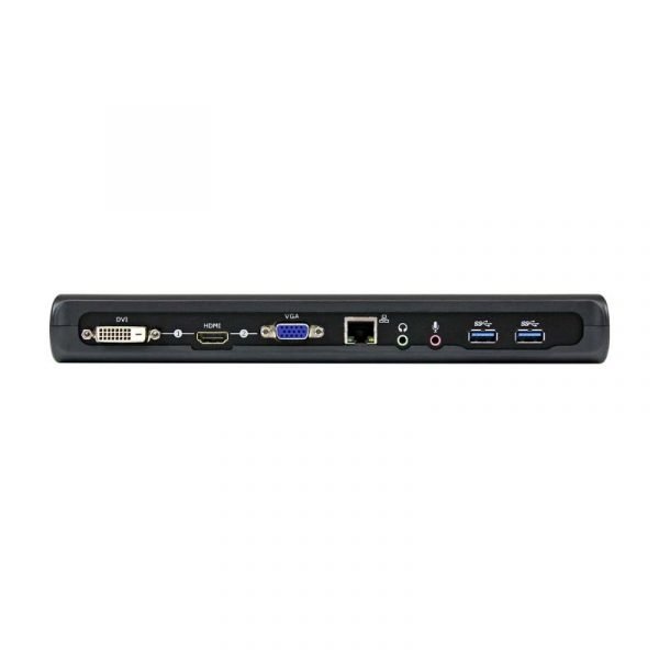 Startech USB3.0 Dock, Dual Display, HDMI, DVI, VGA, USB(3), RJ45, 3YR - Image 2