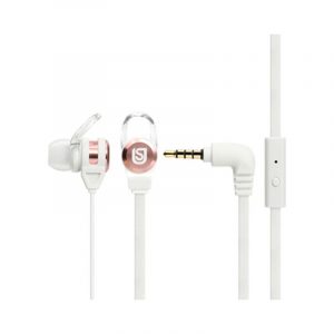 Verbatim Urban Sound Wired Earbud Stereo Earset - White, Rose Gold - Binaural - In-ear - 32 Ohm - 20 Hz to 20 kHz - 120 cm Cable - Mini-phone (3.5mm)