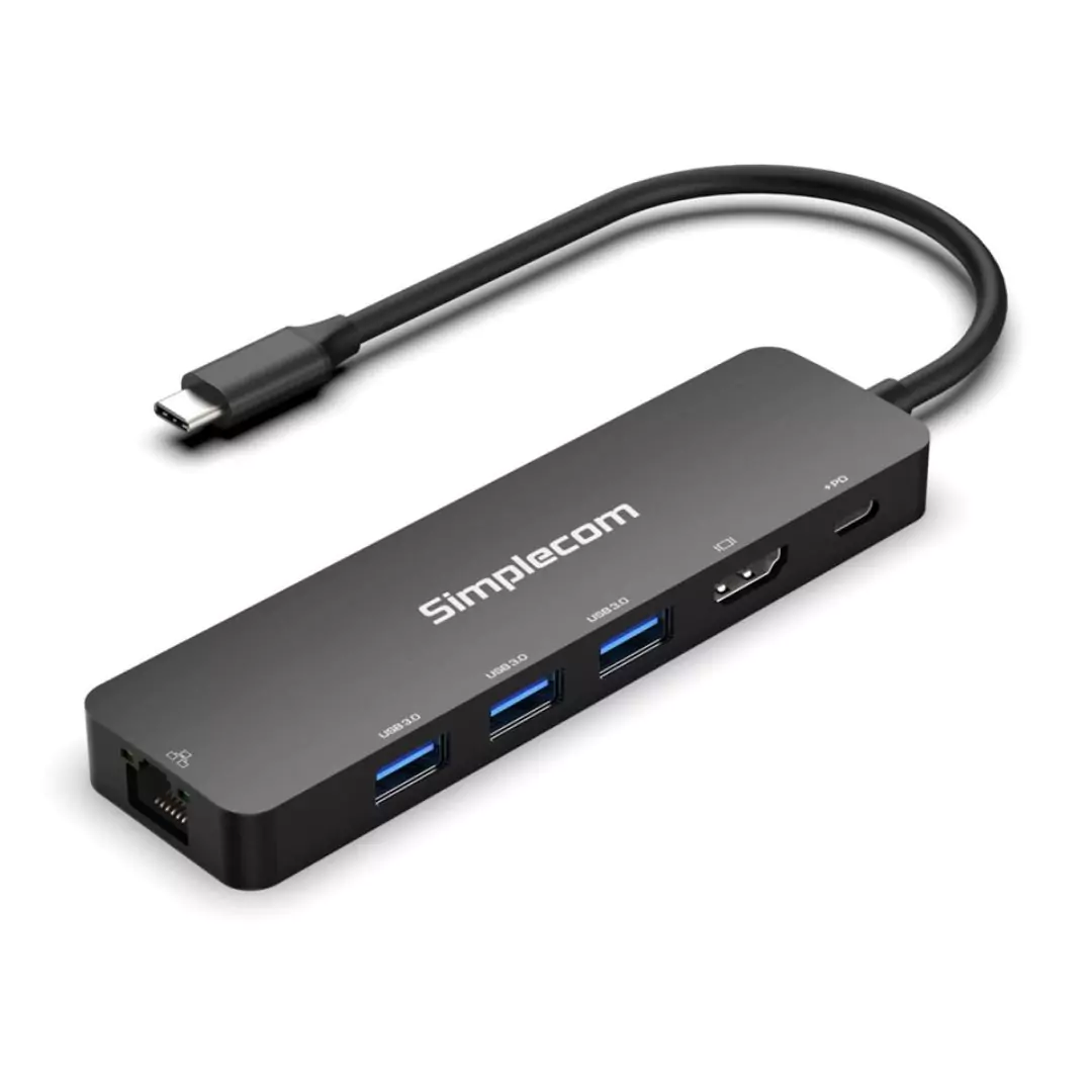 USB-C SuperSpeed 6-in-1 Multiport Docking Station HDMI 2.0 CHT560 Simplecom
