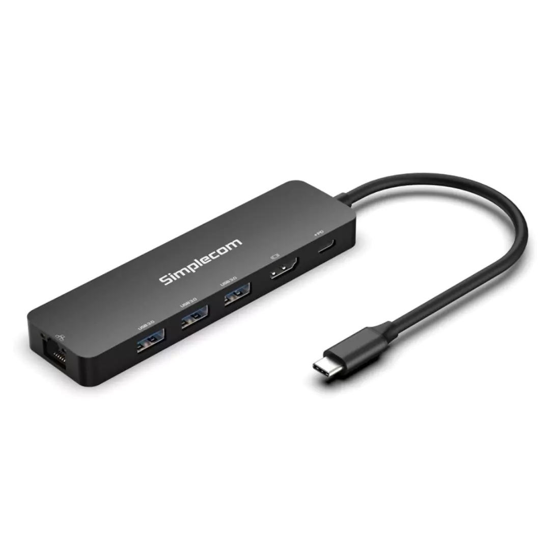 USB-C SuperSpeed 6-in-1 Multiport Docking Station HDMI 2.0 CHT560 Simplecom - Image 2