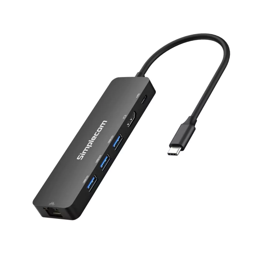 USB-C SuperSpeed 6-in-1 Multiport Docking Station HDMI 2.0 CHT560 Simplecom - Image 3