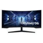 34″ WQHD Curved Gaming Monitor Odyssey G55T Samsung-MNS-LC34G55TWWEXXY