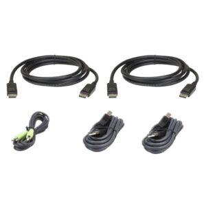 Aten 1.8m USB DisplayPort Dual Display Secure KVM Cable Kit