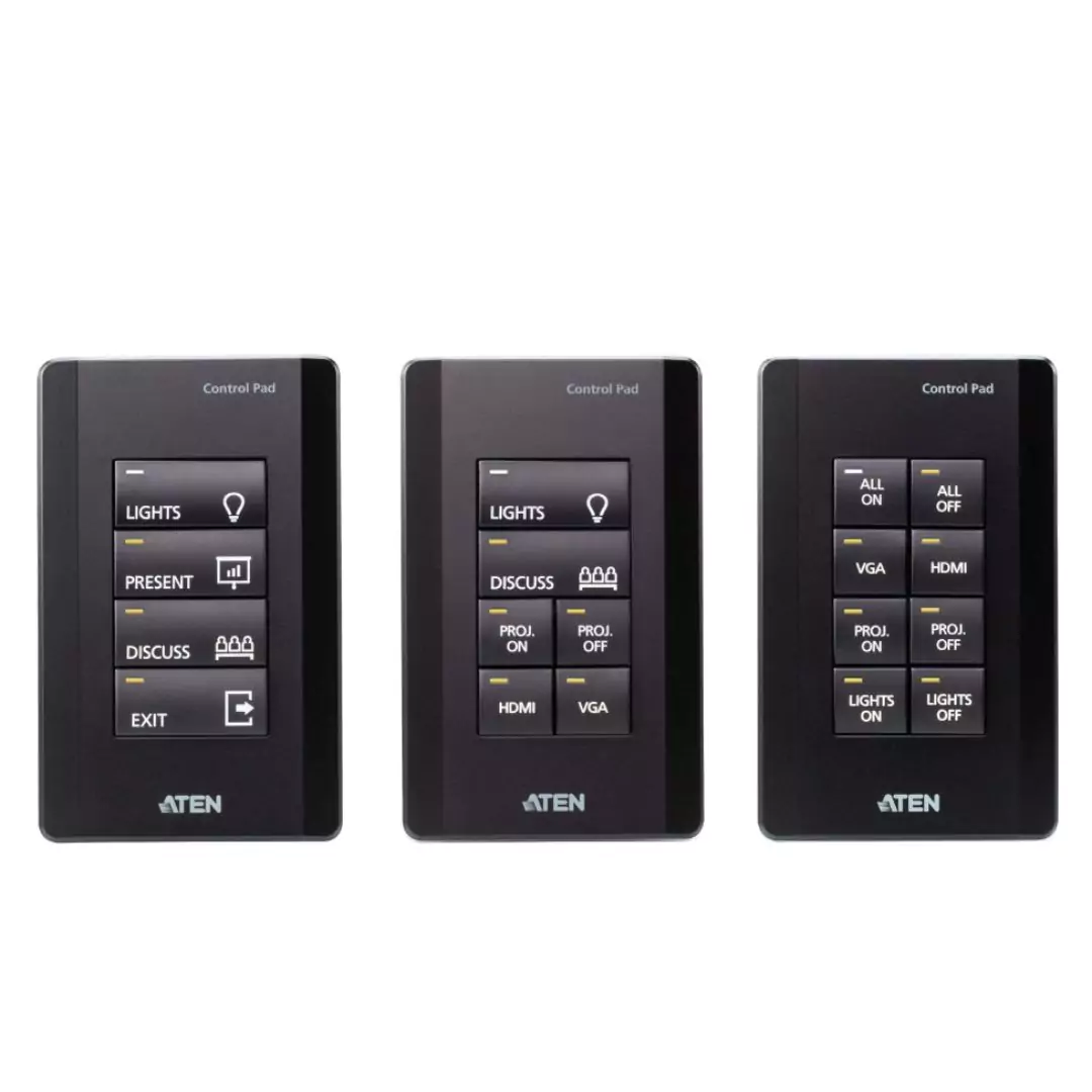 8-Button Control Pad 1-Gang US Wall Plate VK01001 ATEN