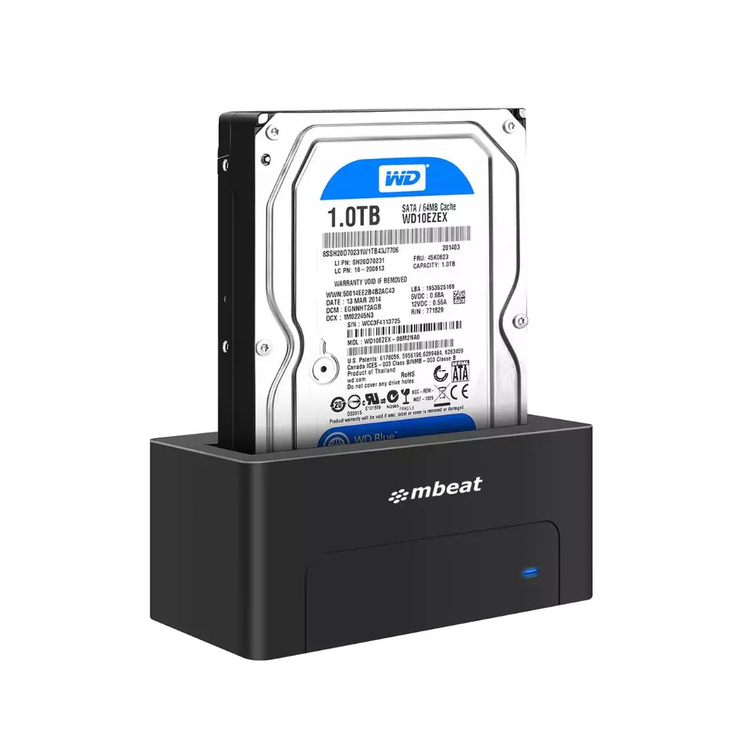 mbeat® D1 USB 3.0 3.5" & 2.5" SATA HDD Docking Station - Black