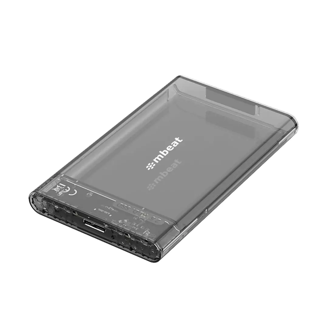 A1 See-Through Tool-Free USB 3.0 2.5" SATA HDD Enclosure – Black mbeat®