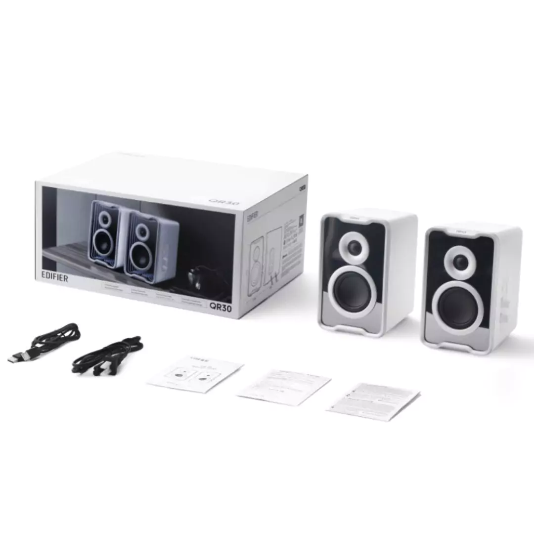Edifier QR30 2.0 Desktop Active Speaker - WHITE - Image 4