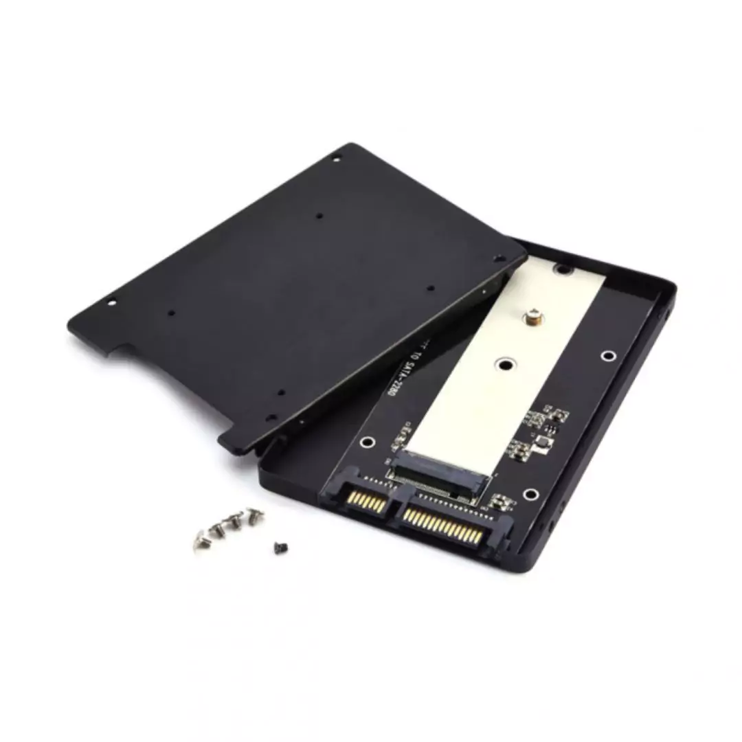 Simplecom SA102 NGFF M.2 (B Key) to 7mm 2.5" SATA Converter Enclosure Aluminium - Image 2