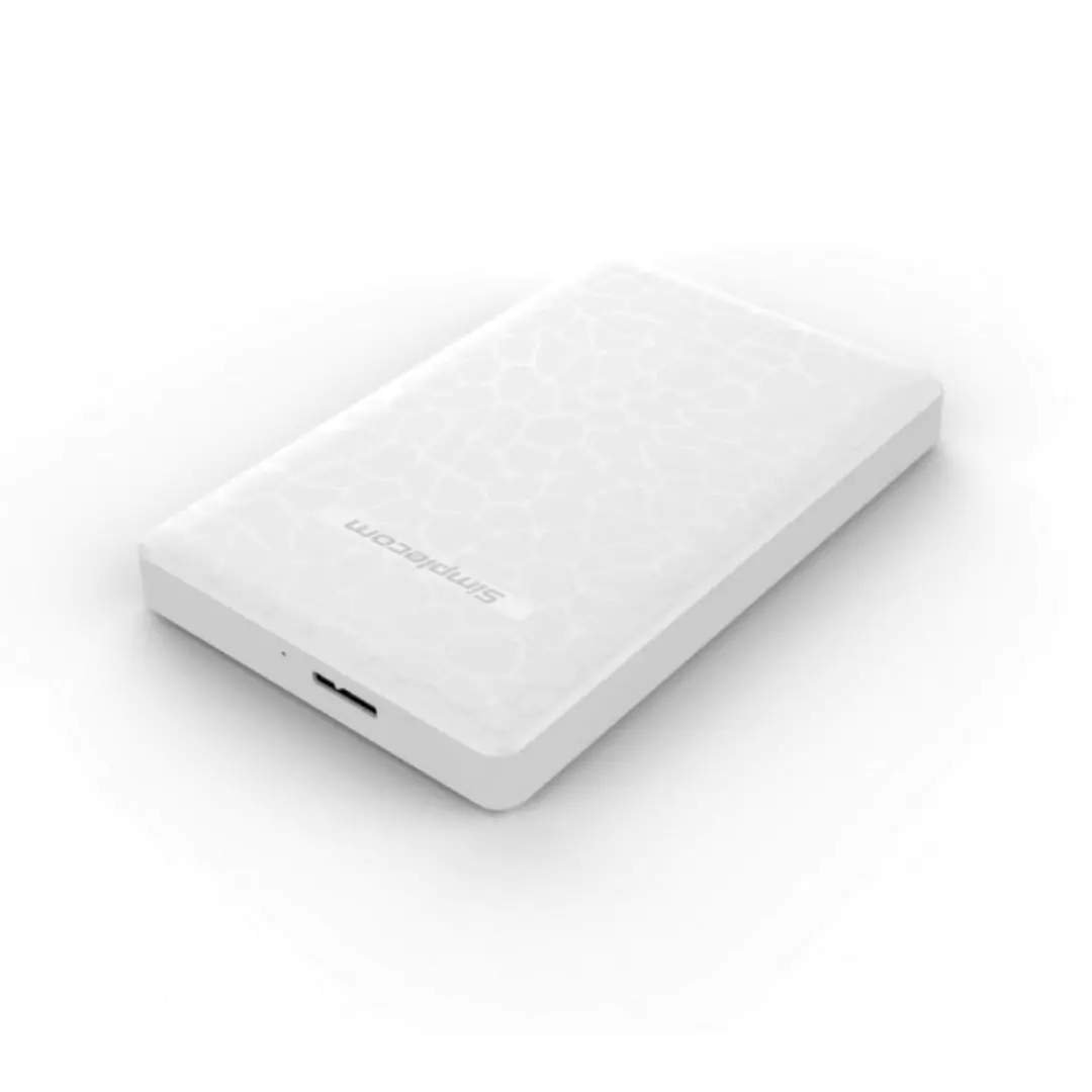 Simplecom SE101 Compact Tool-Free 2.5'' SATA to USB 3.0 HDD/SSD Enclosure (White)