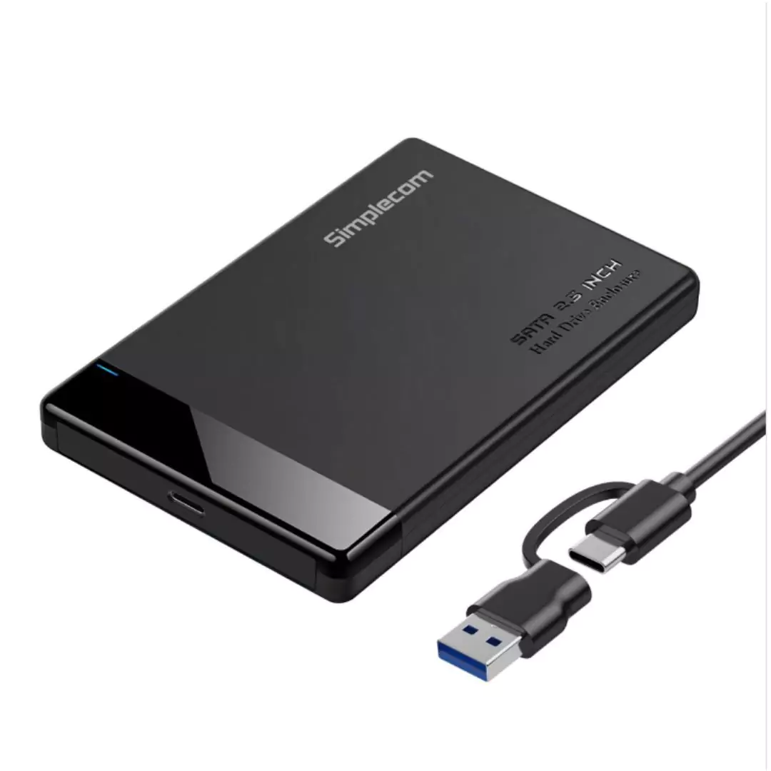Tool-free 2.5" SATA HDD/SSD to USB-C Enclosure (USB 3.2 Gen 1) SE109 Simplecom