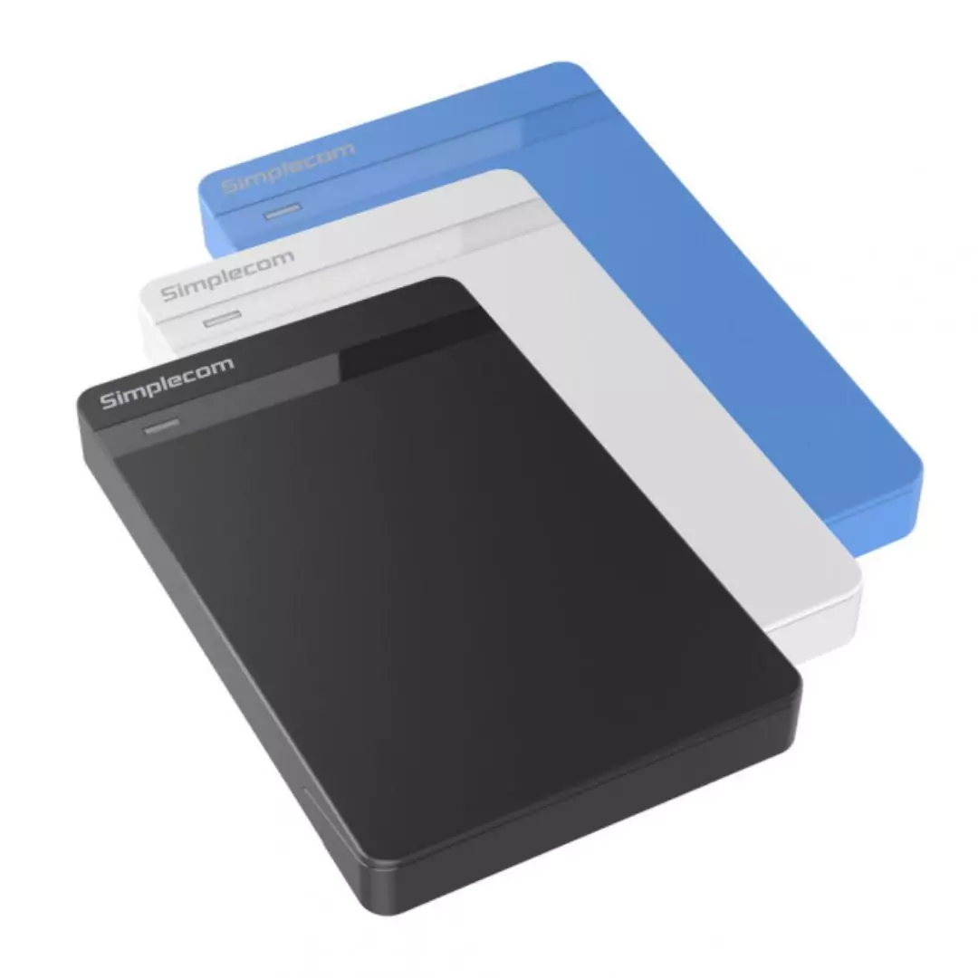 Simplecom SE203 Tool-Free 2.5" SATA HDD/SSD to USB 3.0 Hard Drive Enclosure – Blue - Image 2