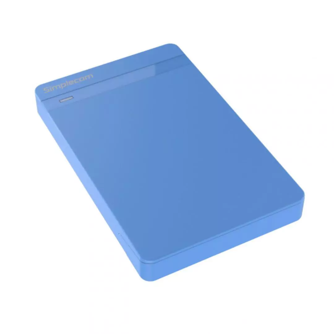 Simplecom SE203 Tool-Free 2.5" SATA HDD/SSD to USB 3.0 Hard Drive Enclosure – Blue