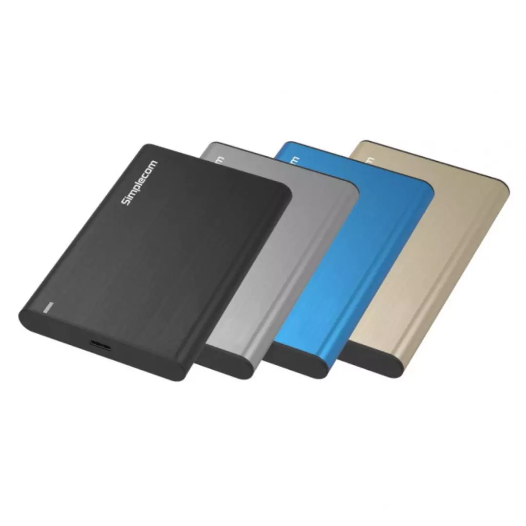Aluminium 2.5'' SATA HDD/SSD to USB 3.1 Enclosure SE221 Simplecom - Blue - Image 2