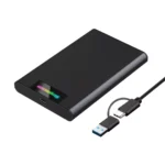 Tool-free 2.5" SATA HDD/SSD to USB-C Enclosure With RGB Lights SE239  Simplecom