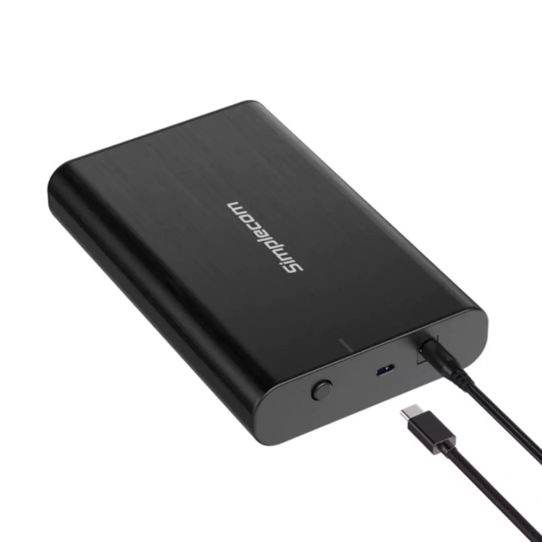 Simplecom SE331 Aluminium 3.5" SATA to USB-C External Hard Drive Enclosure