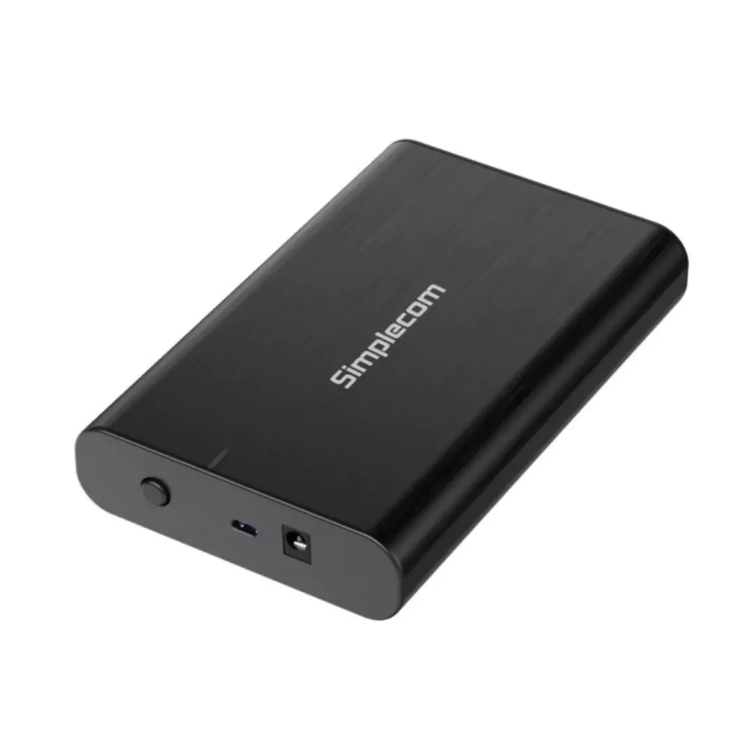 Simplecom SE331 Aluminium 3.5" SATA to USB-C External Hard Drive Enclosure - Image 2