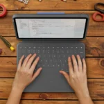 Logitech Rugged Folio Keyboard Case for iPad 10th-G Oxford Grey - Image 4