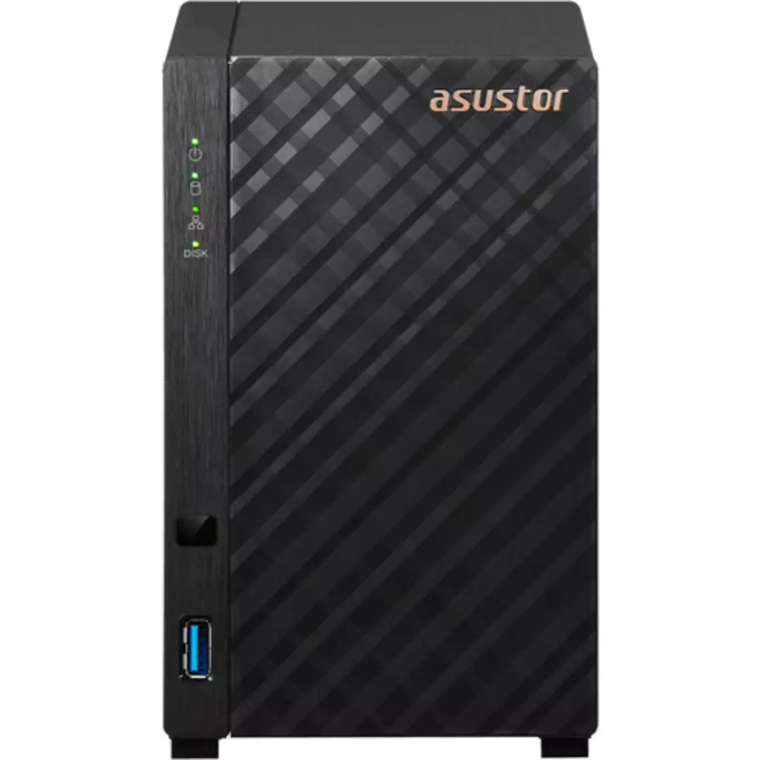 ASUSTOR 2-BAY NAS 3.5"(0/2), QC-1.7GHz