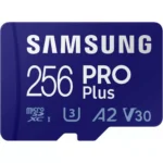 SAMSUNG (PRO PLUS) 256GB MICRO SD CARD w/ADAPTER, CL10, 180R/130W MB/s