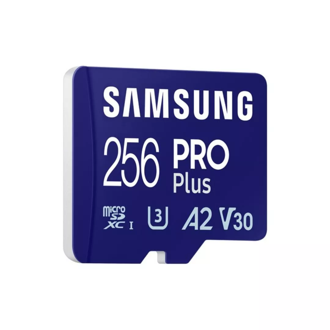 SAMSUNG (PRO PLUS) 256GB MICRO SD CARD w/ADAPTER, CL10, 180R/130W MB/s - Image 2