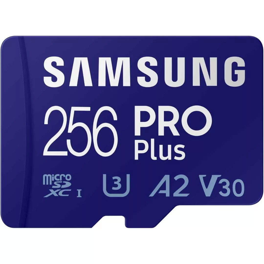 SAMSUNG (PRO PLUS) 256GB MICRO SD CARD w/ADAPTER, CL10, 180R/130W MB/s