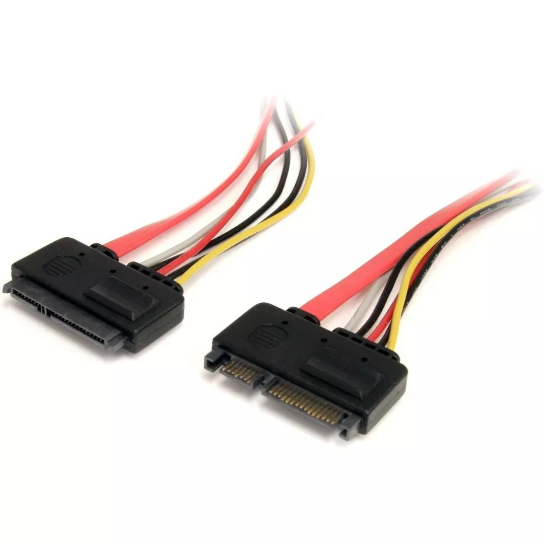 STARTECH 12 INCH 22 PIN SATA POWER AND DATA EXTENSION CABLE, LTW - Image 3
