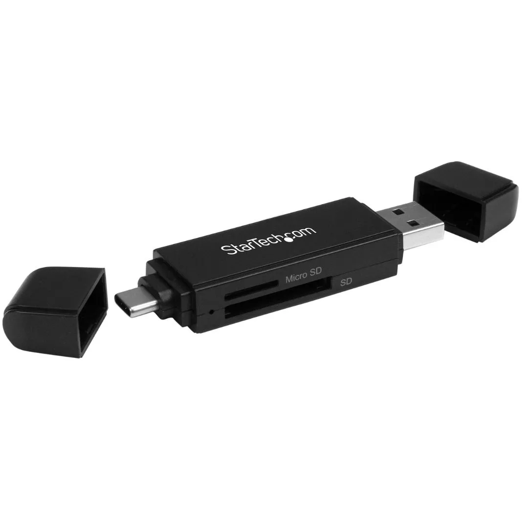STARTECH SD AND MICRO SD CARD READER, USB-A AND USB-C CONNECTOR - Image 3