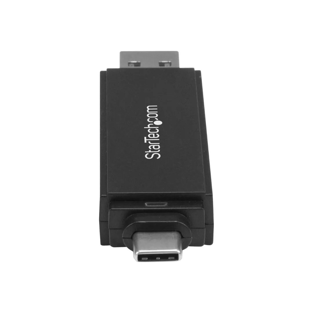 STARTECH SD AND MICRO SD CARD READER, USB-A AND USB-C CONNECTOR