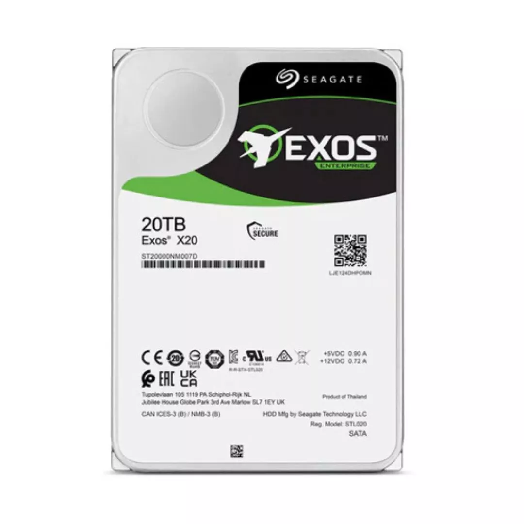 SEAGATE EXOS ENTERPRISE 20TB, 3.5" SATA HARD DRIVE, 5YR WTY (VER 1) - Image 2