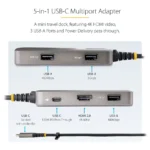 STARTECH UNIVERSAL USB-C MULTIPORT ADAPTER HDMI, 3YR - Image 4