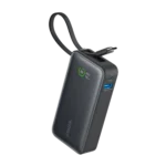 ANKER NANO 10K 30W POWER BANK WITH BUILT- IN USB-C CABLE (BLACK)