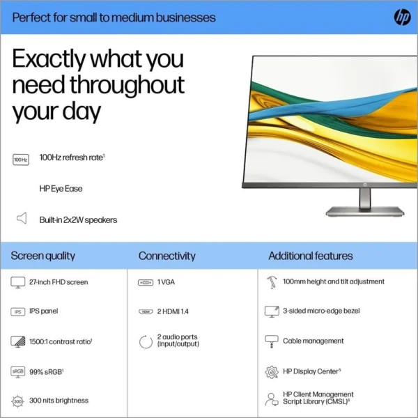 Combo pack HP 840 G9 R AIO 24" T I7-14700 16GB PLUS HP SERIES 5 27" MONITOR FOR $99 (B11W6AT) - Image 6