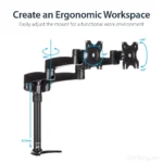 StarTech Articulating Dual Monitor Arm 5 Yr Wty - Image 5