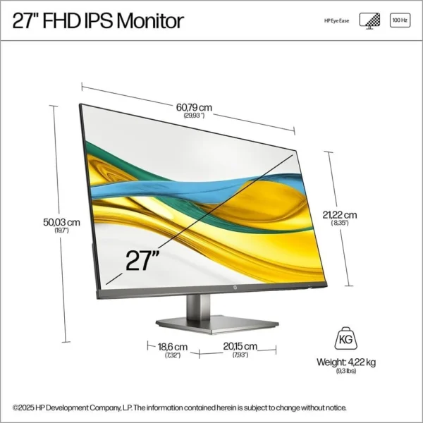 HP SERIES 5 27" MONITOR(B11W6AT) - Image 7