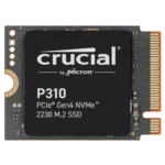 CRUCIAL P310 1TB, M.2 INTERNAL NVMe 2230 PCIe4 SSD, 7100R/6000W MB/s, 5YR WTY