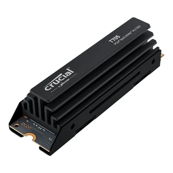 CRUCIAL T705 1TB + HEATSINK, M.2 INTERNAL NVMe PCIe5 NVMe SSD, 13600R/10200W MB/s, 5YR WTY - Image 2